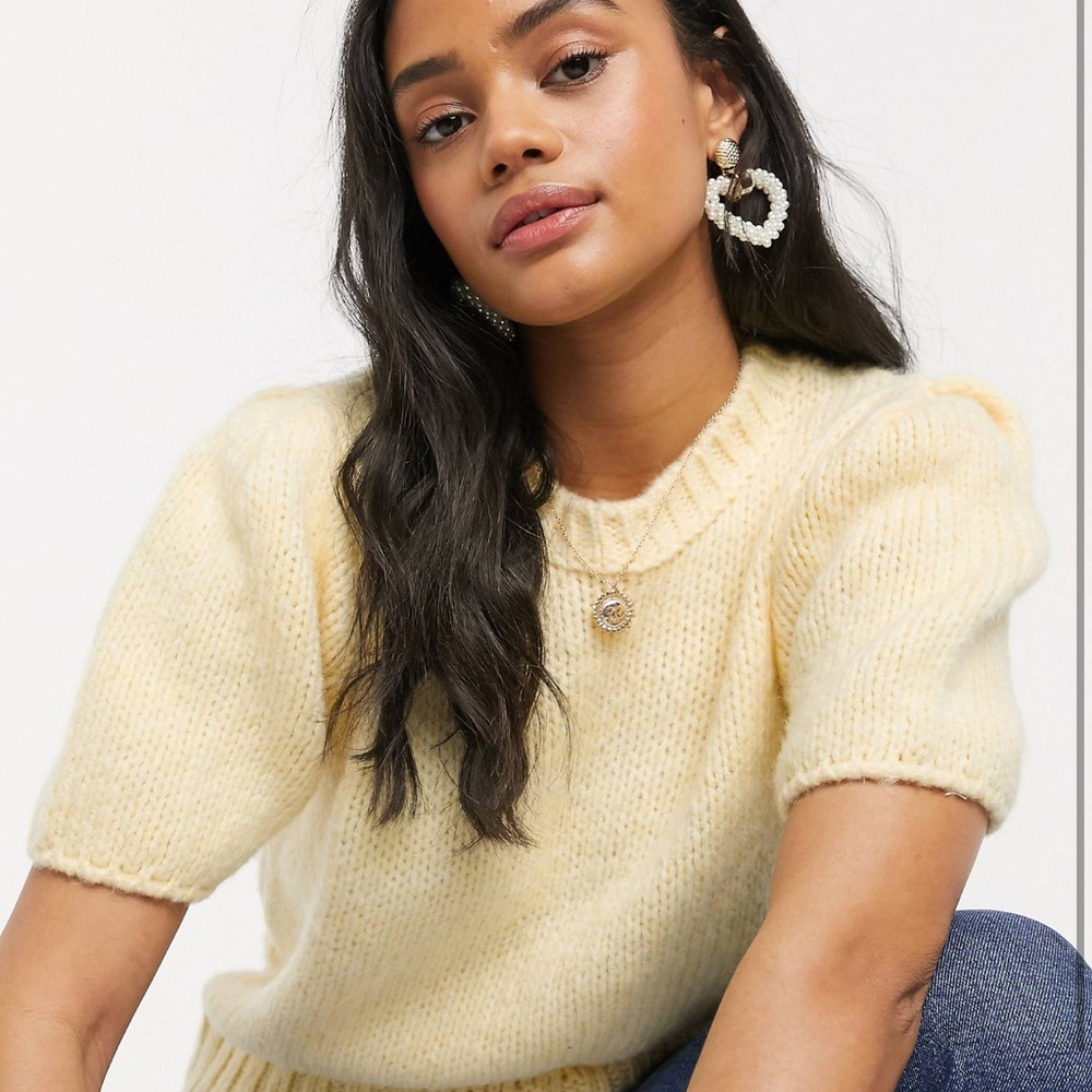 ASOS DESIGN chunky knitted short sleeve tee